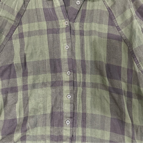 Parsley & Sage Olive Plaid Shirt - Picture 2 of 5